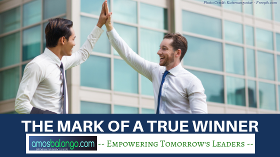 The Mark of a True Winner The Mark of a True Winner
